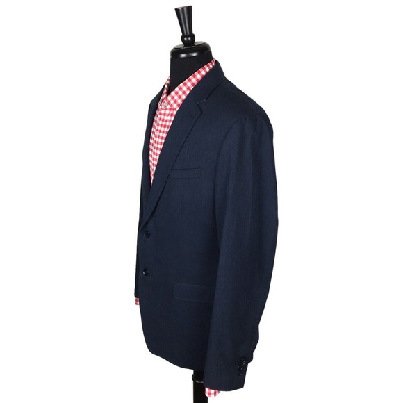 Banana Republic Modern Slim Fit Blue Cotton Sport Coat Blazer Jacket Size 44R
